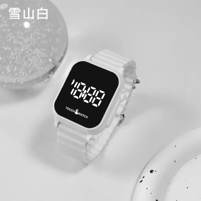 White Square Touch Screen Student Party Watch - Image 2