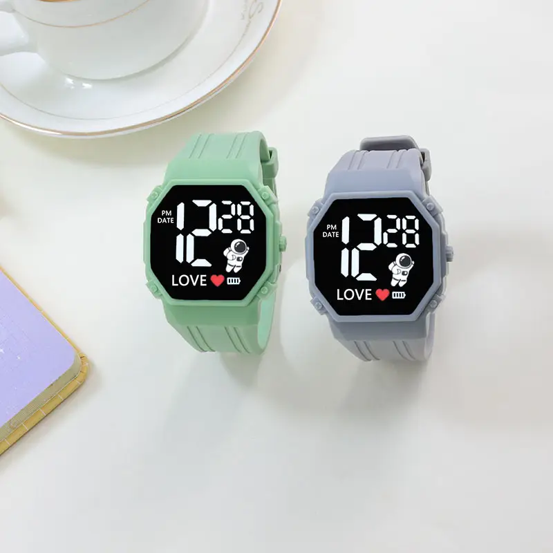 Blue LED Astronaut Watch for Girls with Sport Band — feature 4