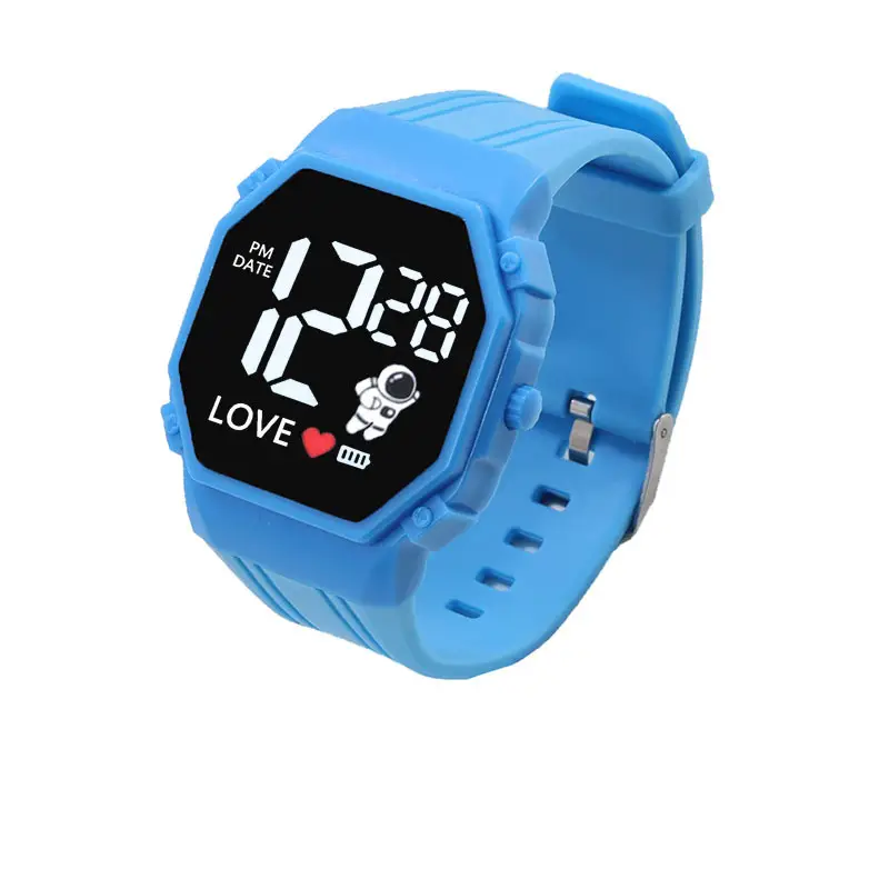 Blue LED Astronaut Watch for Girls with Sport Band — feature 6