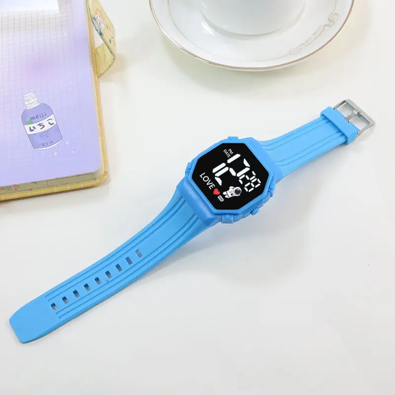 Blue LED Astronaut Watch for Girls with Sport Band — feature 9