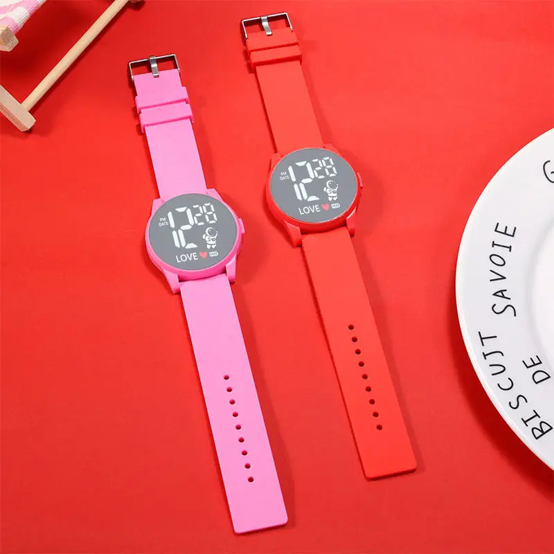 Pink & White Digital Watch for Teens Middle School - Image 12
