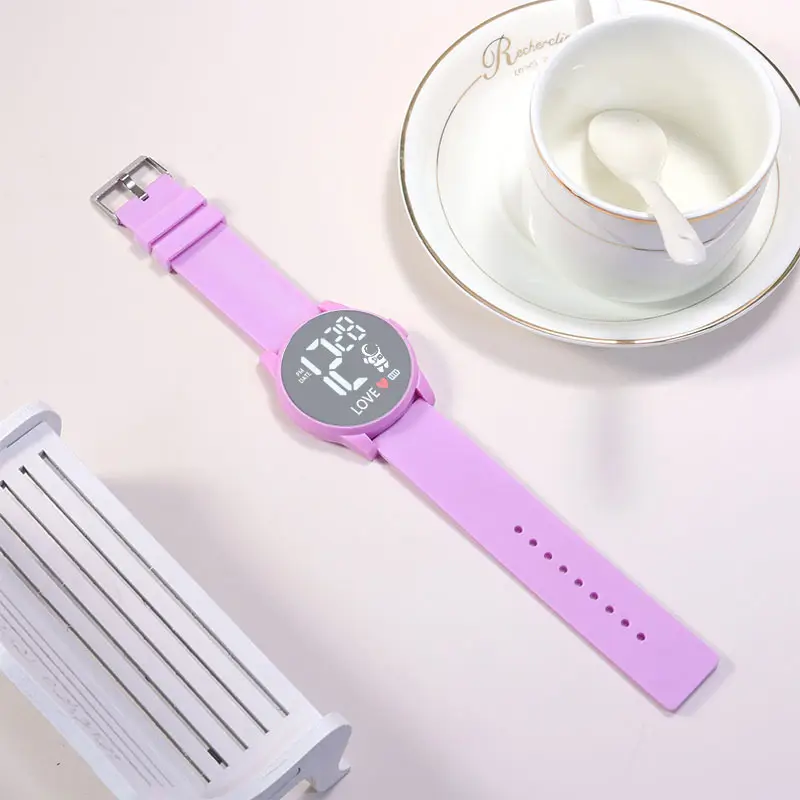 Pink & White Digital Watch for Teens Middle School — feature 6