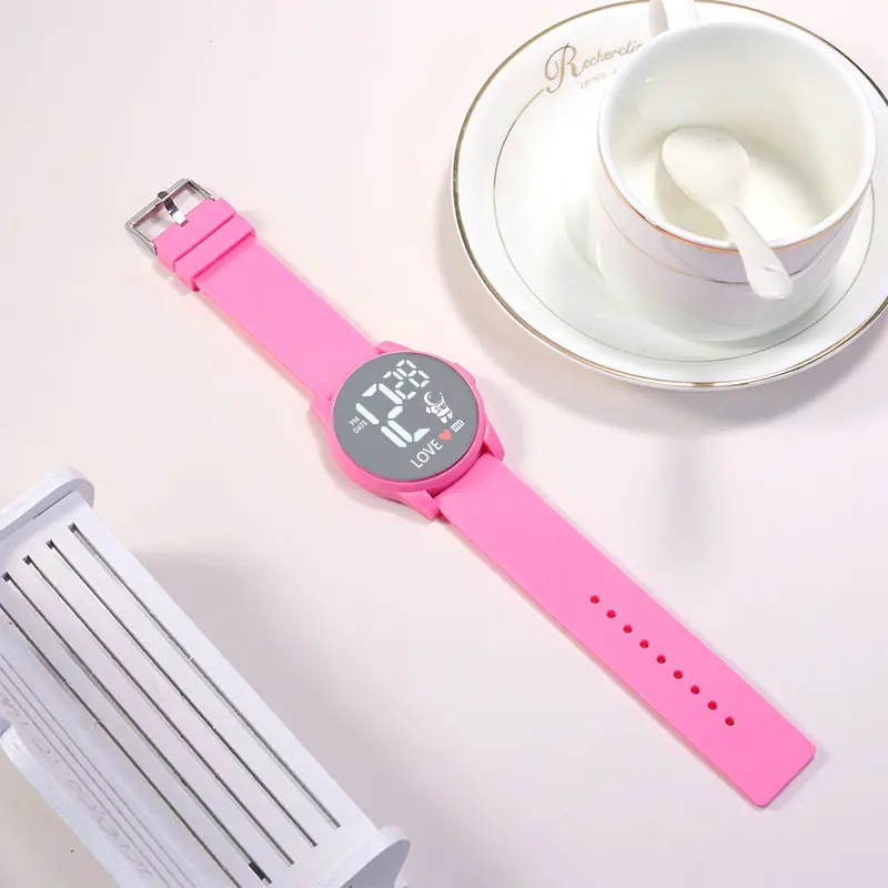 Pink & White Digital Watch for Teens Middle School — feature 7