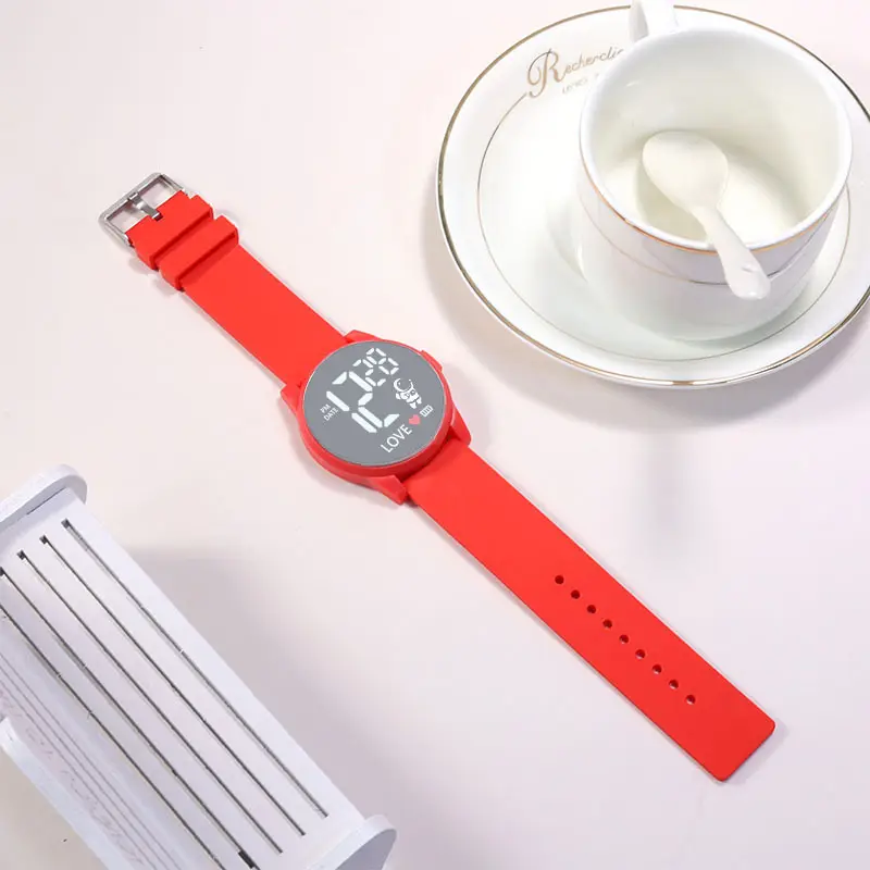 Pink & White Digital Watch for Teens Middle School - Image 6