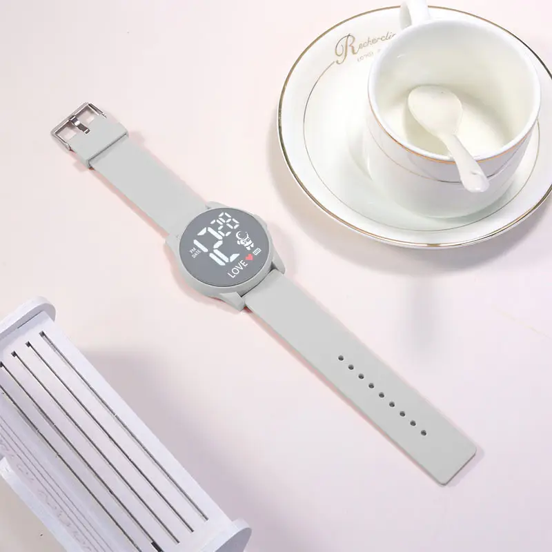 Pink & White Digital Watch for Teens Middle School - Image 7