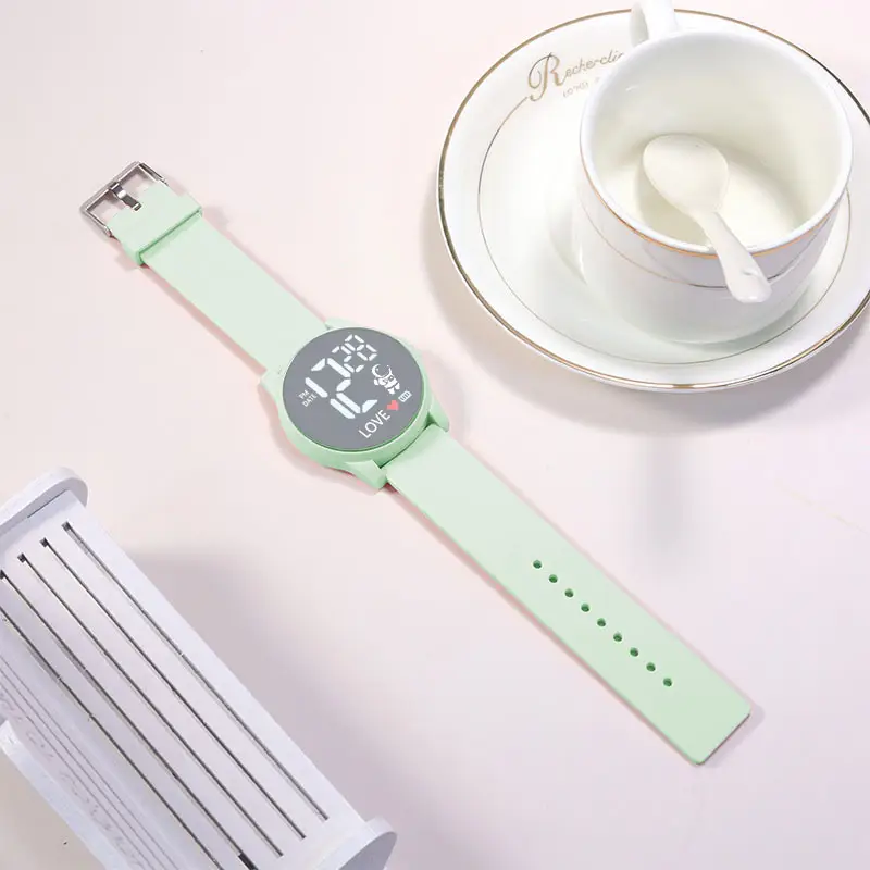Pink & White Digital Watch for Teens Middle School - Image 8