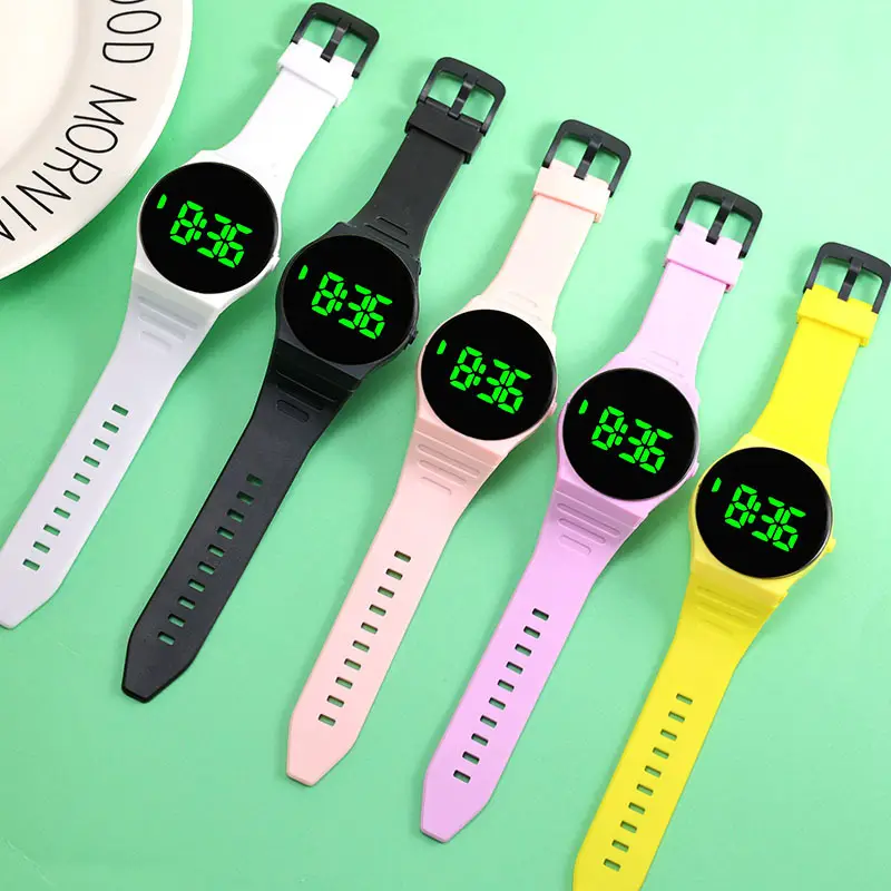 Red Touch Screen Electronic Watch for Students