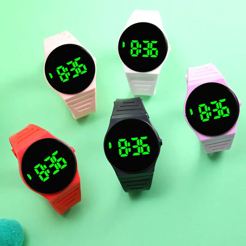 Red Touch Screen Electronic Watch for Students
