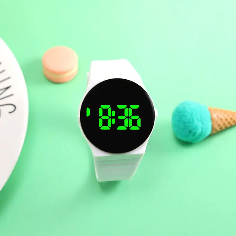 Red Touch Screen Electronic Watch for Students