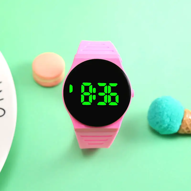 Red Touch Screen Electronic Watch for Students