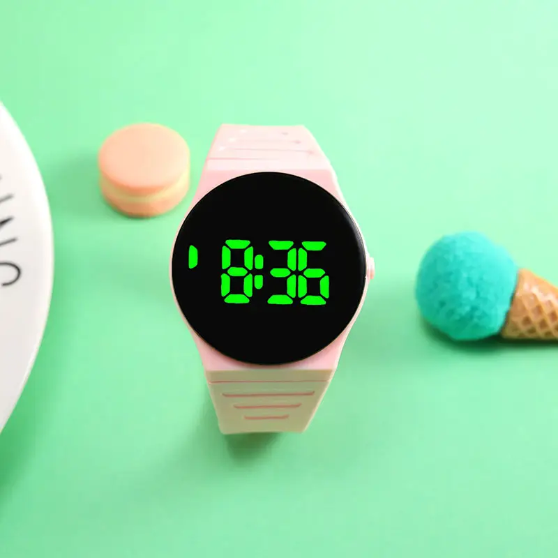 Red Touch Screen Electronic Watch for Students