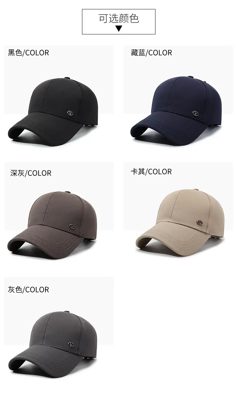 Men's Grey Baseball Cap for Autumn Winter Outdoor Use — feature 7
