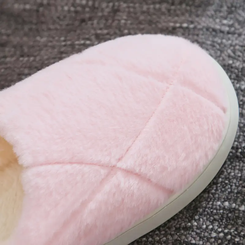Plush Cotton Slippers for Women, New Autumn and Winter Non-Slip Indoor Home Use, Warm and Silent, Men's Style, Factory Wholesale
