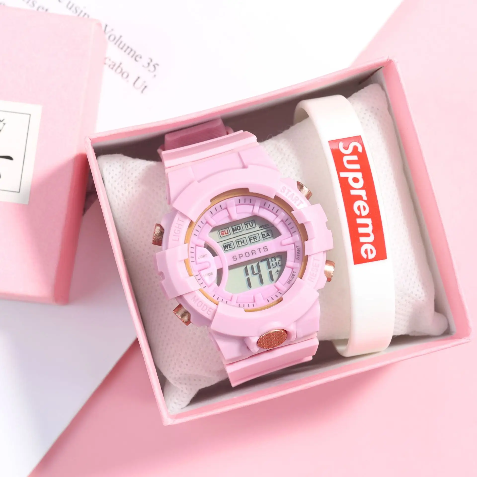 Matcha Green Digital Watch for Men Women Students - Image 3