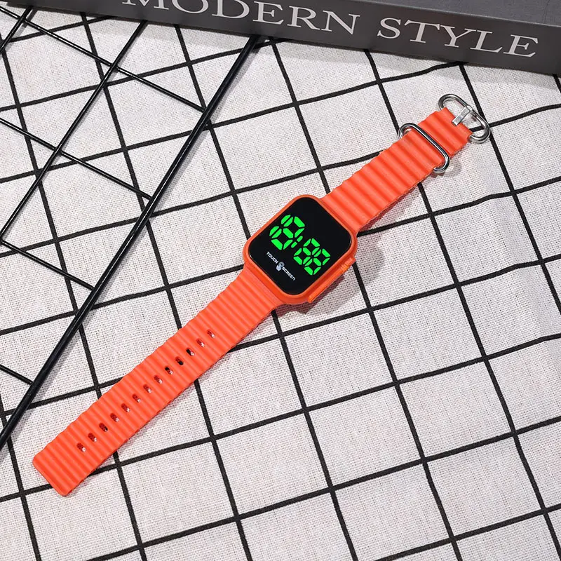 Green Touch Screen Digital Watch for Men Women — feature 11