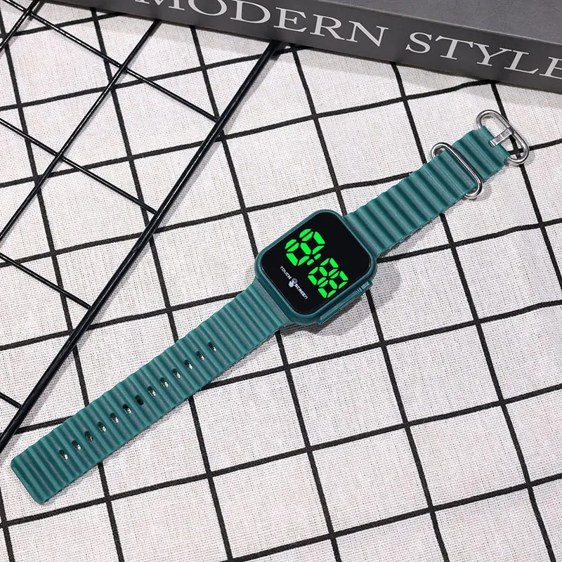 Green Touch Screen Digital Watch for Men Women — feature 12
