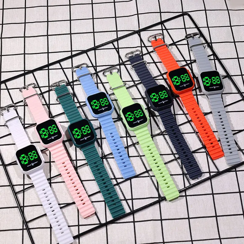 Green Touch Screen Digital Watch for Men Women — feature 2
