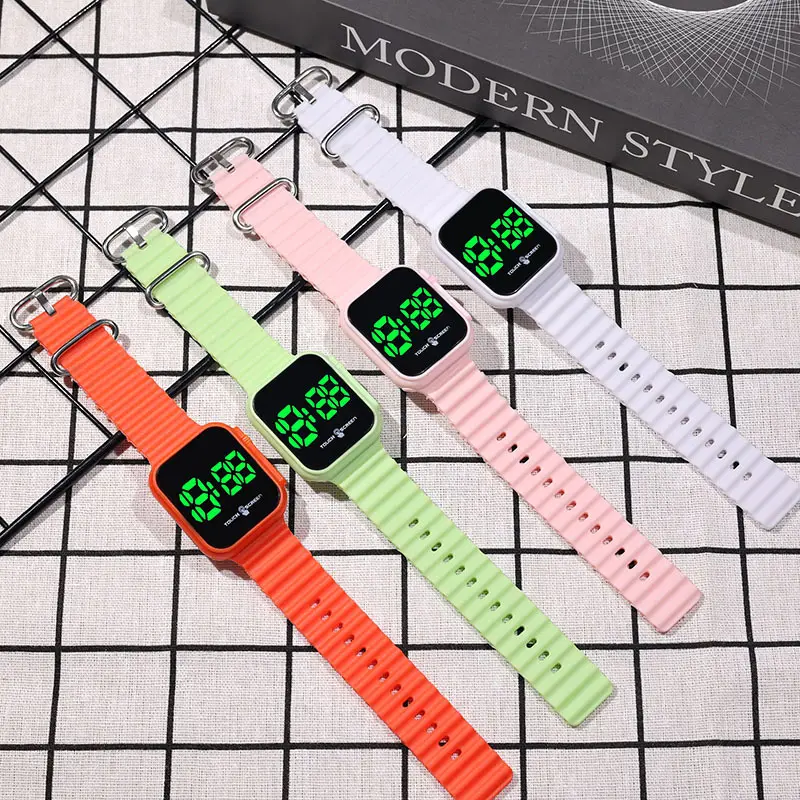 Green Touch Screen Digital Watch for Men Women — feature 4