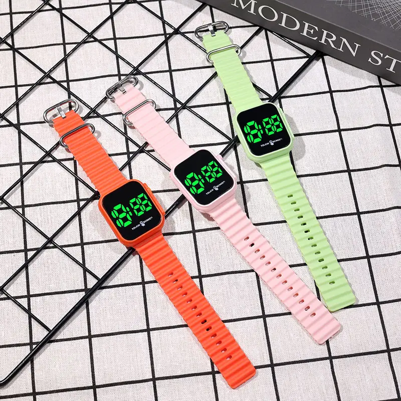 Green Touch Screen Digital Watch for Men Women — feature 7