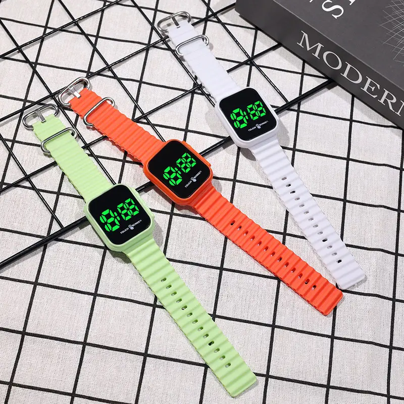 Green Touch Screen Digital Watch for Men Women — feature 9