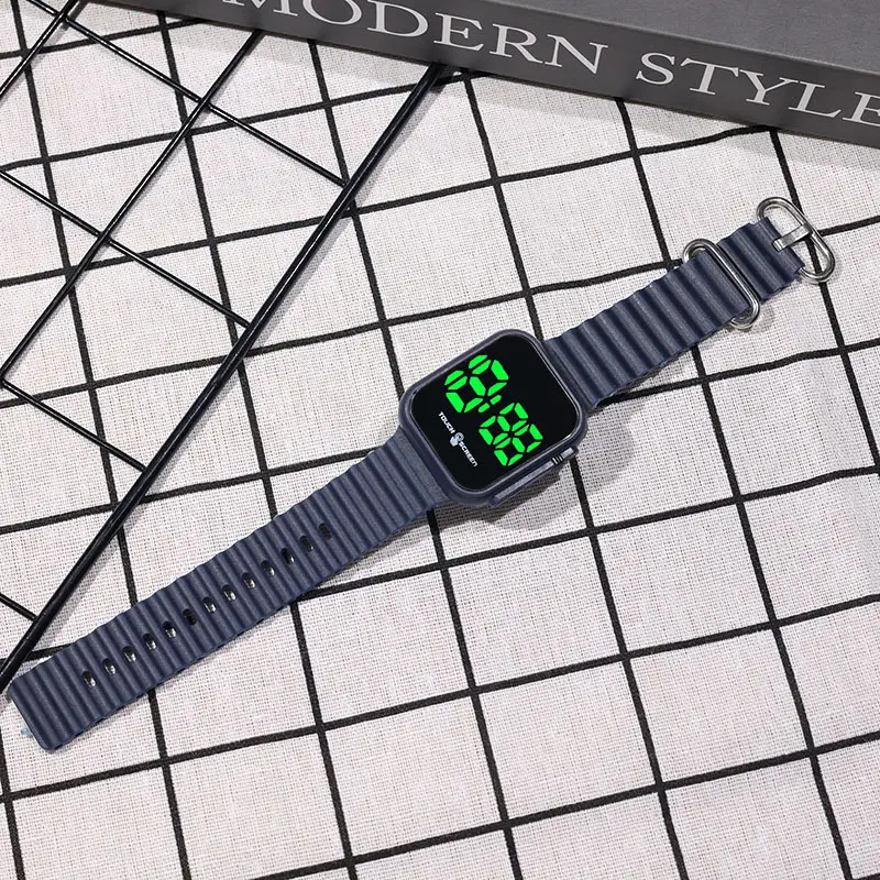 Green Touch Screen Digital Watch for Men Women - Image 5