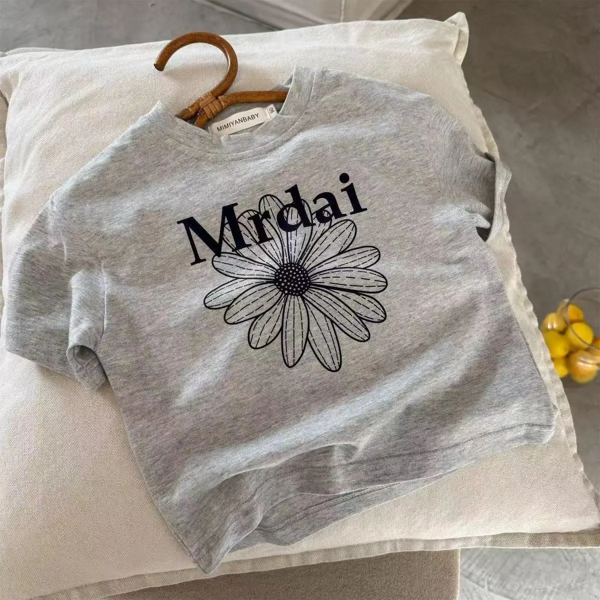 Kids T-Shirt Set Mirdai Floral Print Cotton Summer - Image 7