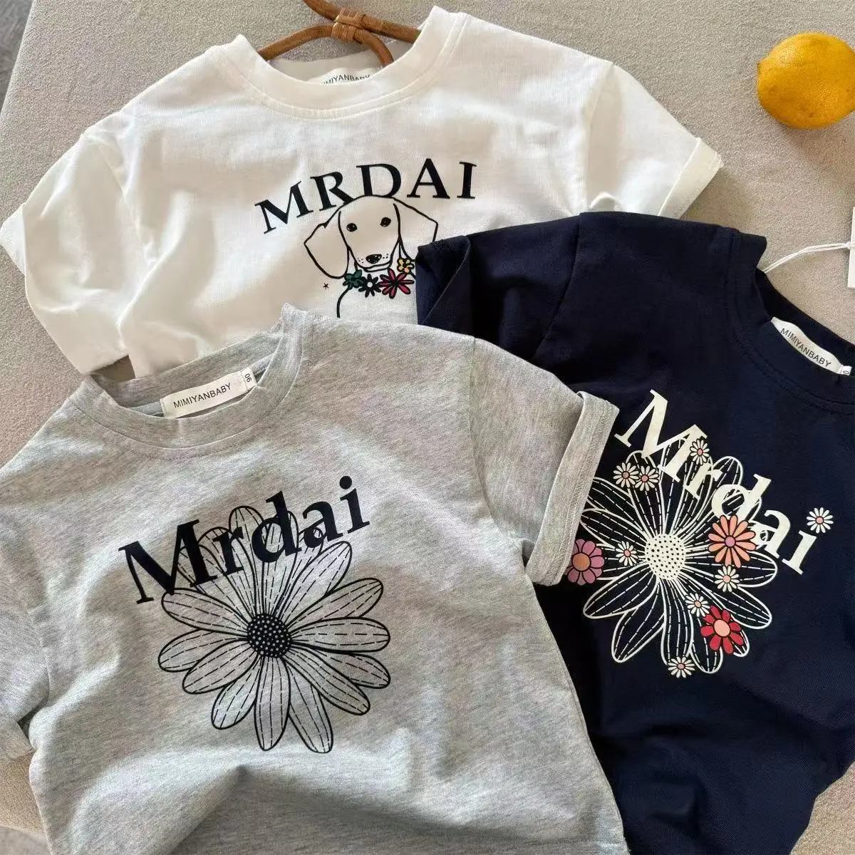 Kids T-Shirt Set Mirdai Floral Print Cotton Summer — feature 1