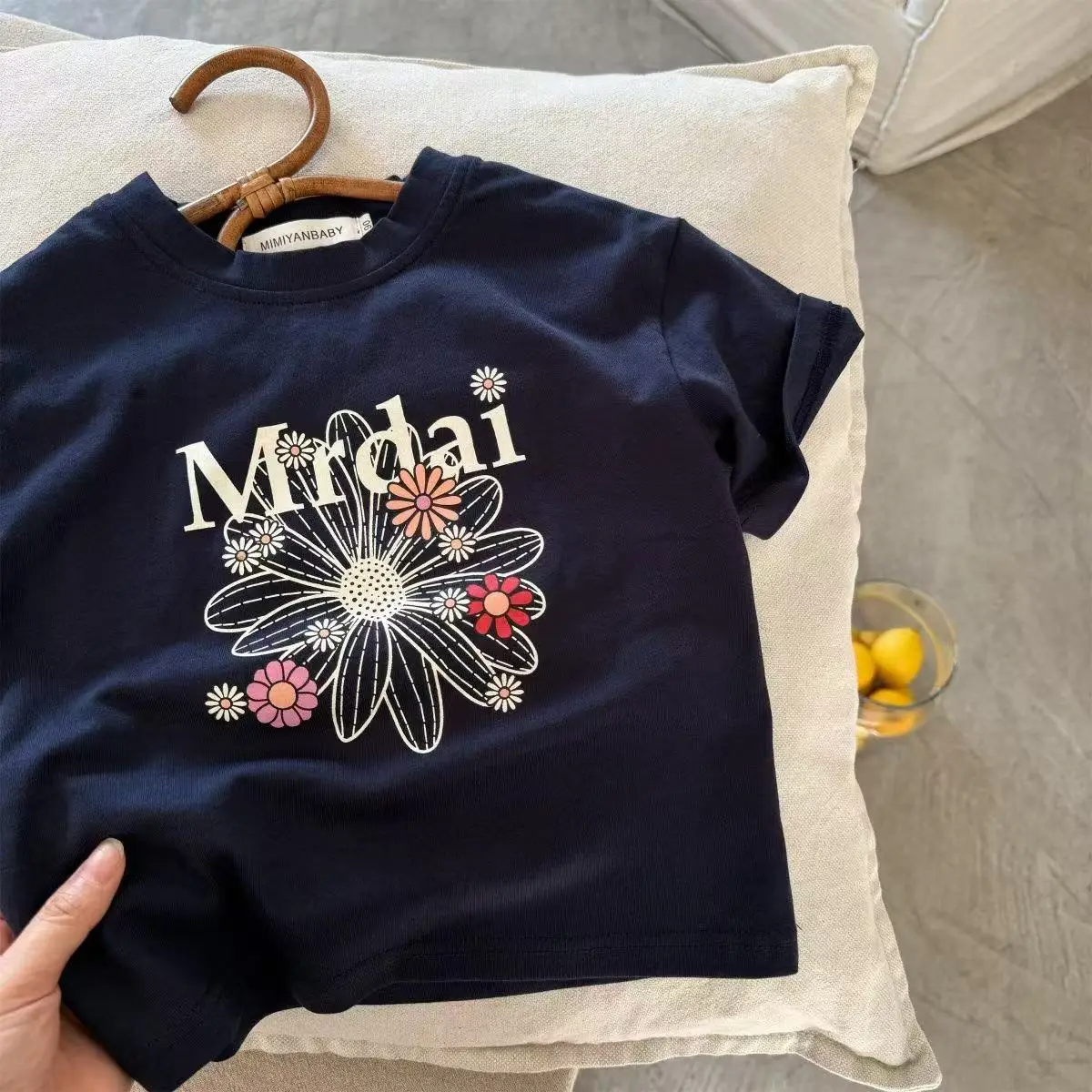 Kids T-Shirt Set Mirdai Floral Print Cotton Summer — feature 4