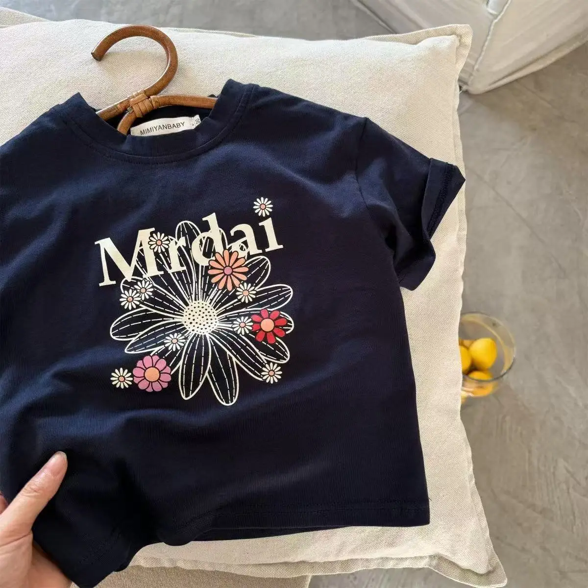 Kids T-Shirt Set Mirdai Floral Print Cotton Summer — feature 6