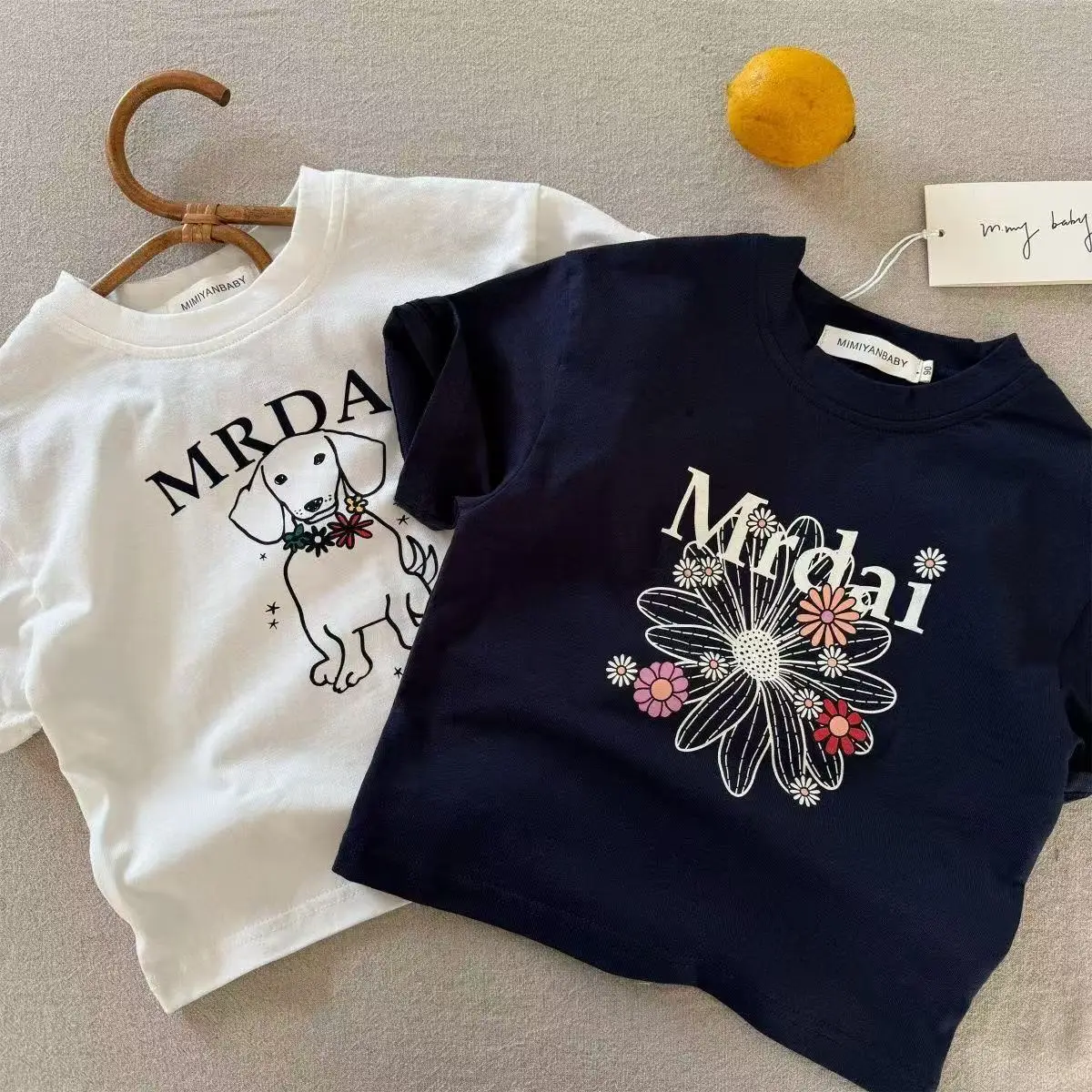 Kids T-Shirt Set Mirdai Floral Print Cotton Summer — feature 7