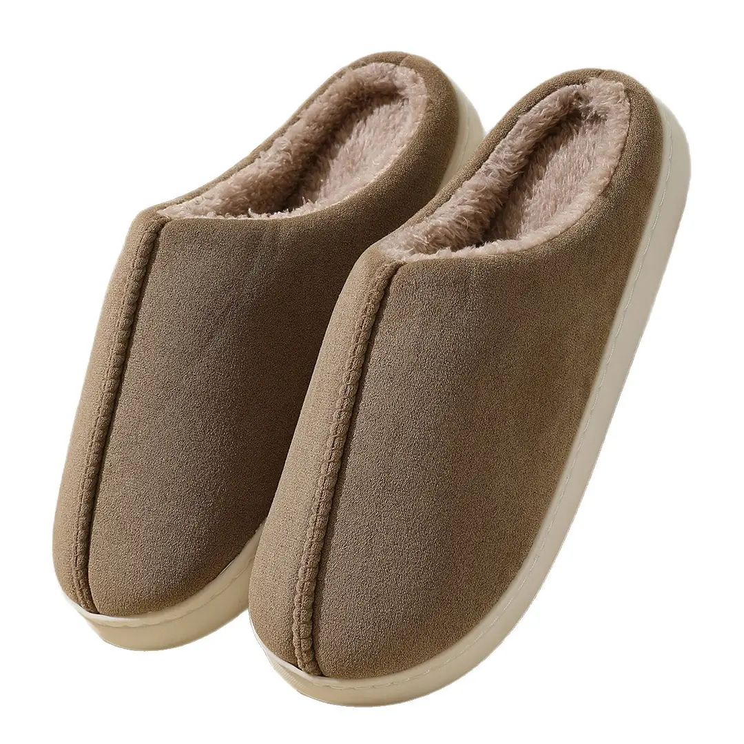 Men's Autumn and Winter 2025 New Indoor Home Thick-Soled Plush Slippers for Women in Winter - Image 7