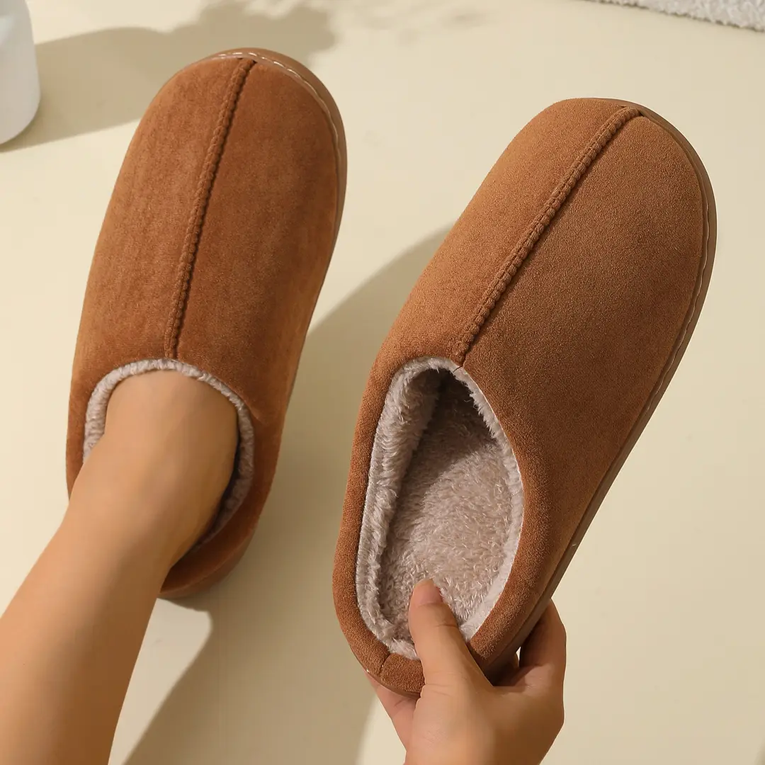 Men's Autumn and Winter 2025 New Indoor Home Thick-Soled Plush Slippers for Women in Winter — feature 10