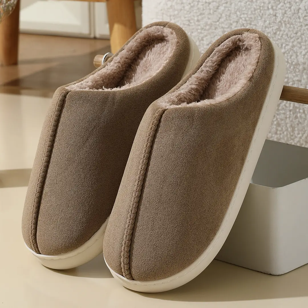 Men's Autumn and Winter 2025 New Indoor Home Thick-Soled Plush Slippers for Women in Winter — feature 12