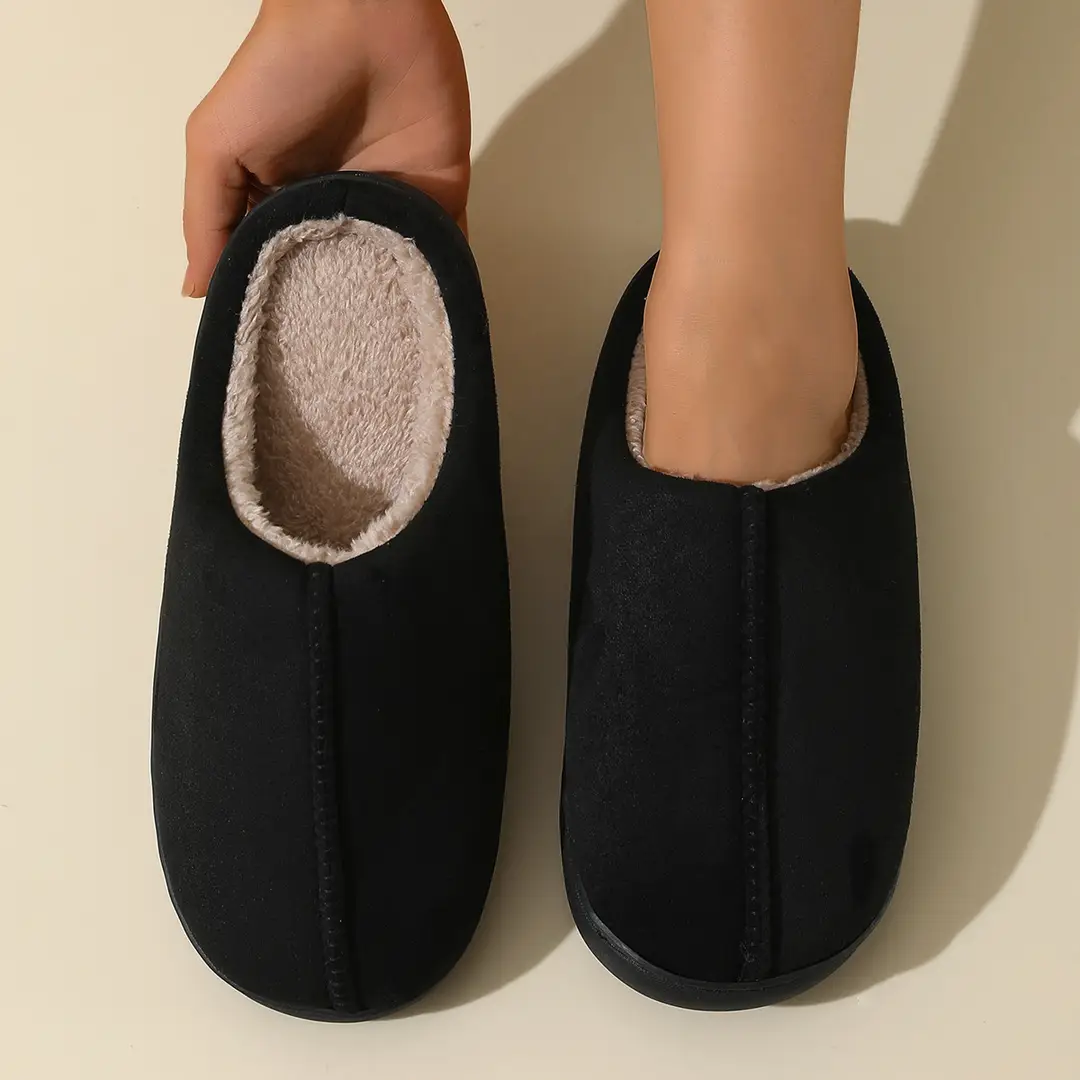 Men's Autumn and Winter 2025 New Indoor Home Thick-Soled Plush Slippers for Women in Winter — feature 5