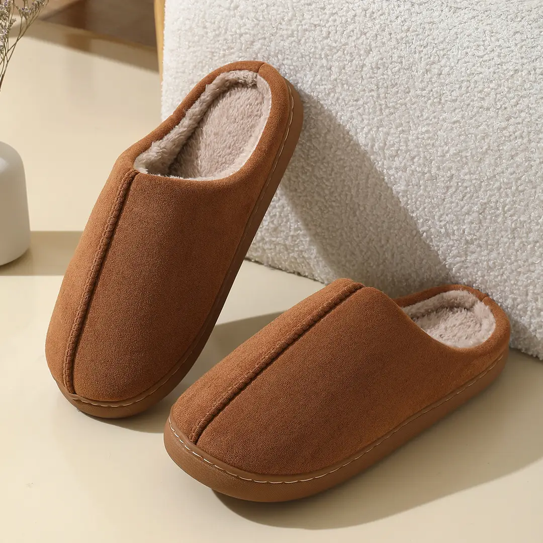 Men's Autumn and Winter 2025 New Indoor Home Thick-Soled Plush Slippers for Women in Winter — feature 8