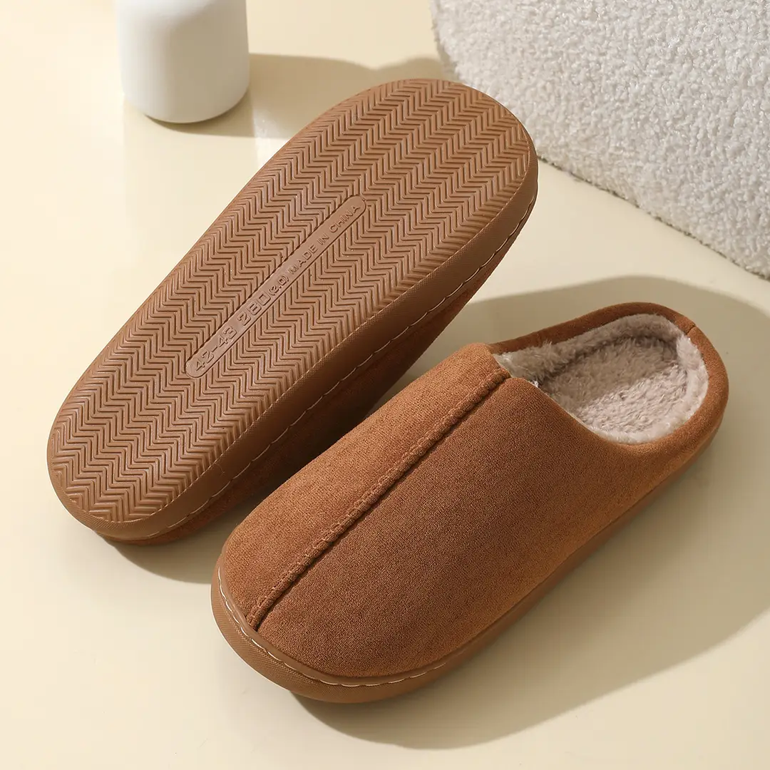 Men's Autumn and Winter 2025 New Indoor Home Thick-Soled Plush Slippers for Women in Winter — feature 9
