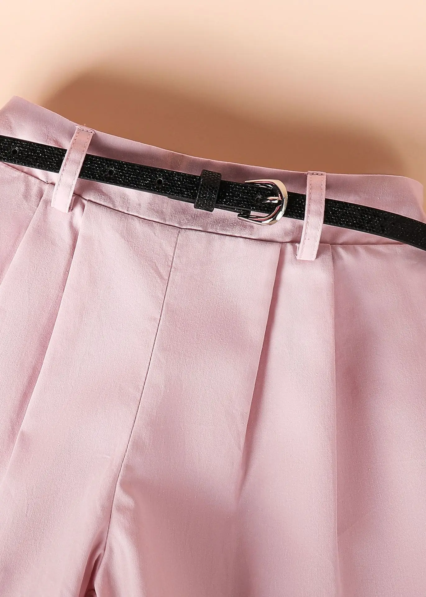 Girls White T-Shirt Pink Shorts Set Summer Casual — feature 6