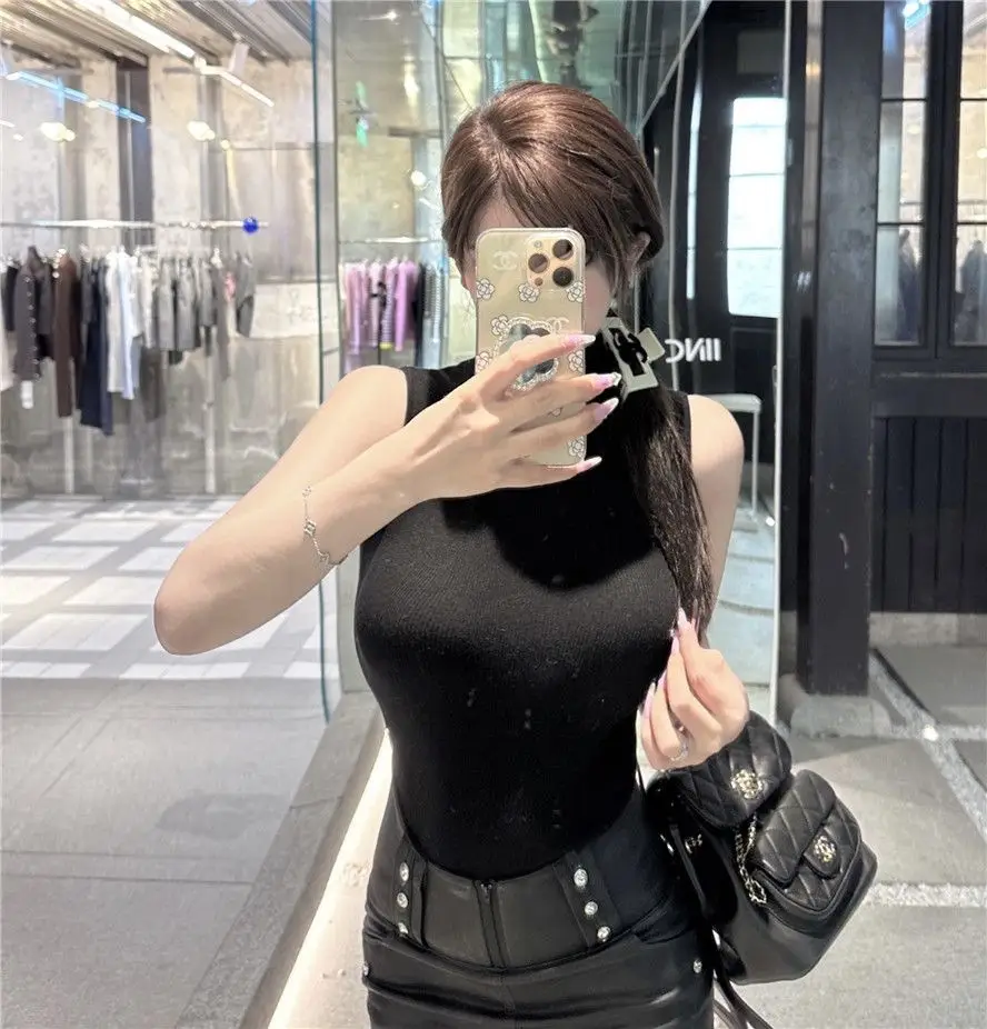 Half Turtleneck Right Shoulder Short-Sleeved T-Shirt for Women Summer 2025 New Tight-Fitting Slimming Look Unique Super Nice Single Wear Short Top — feature 11