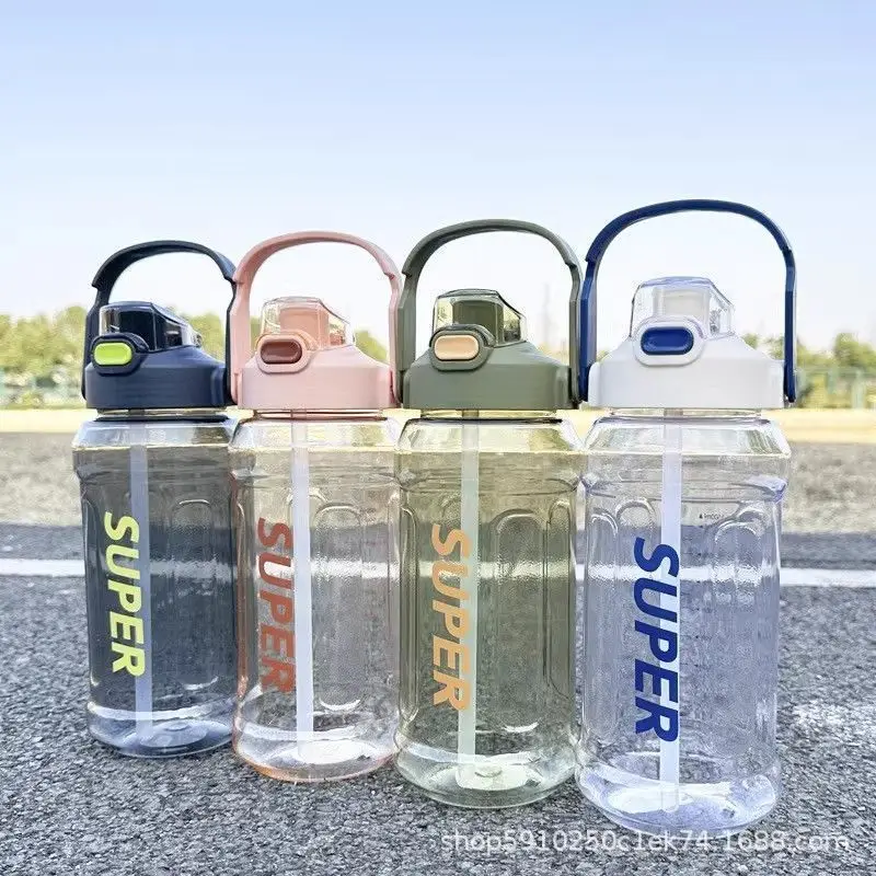 Large Capacity 2000ml Water Cup for Boys and Girls 2024 New High Temperature Resistant Sports Water Bottle Water Bottle Ton Barrel Cup Large Size