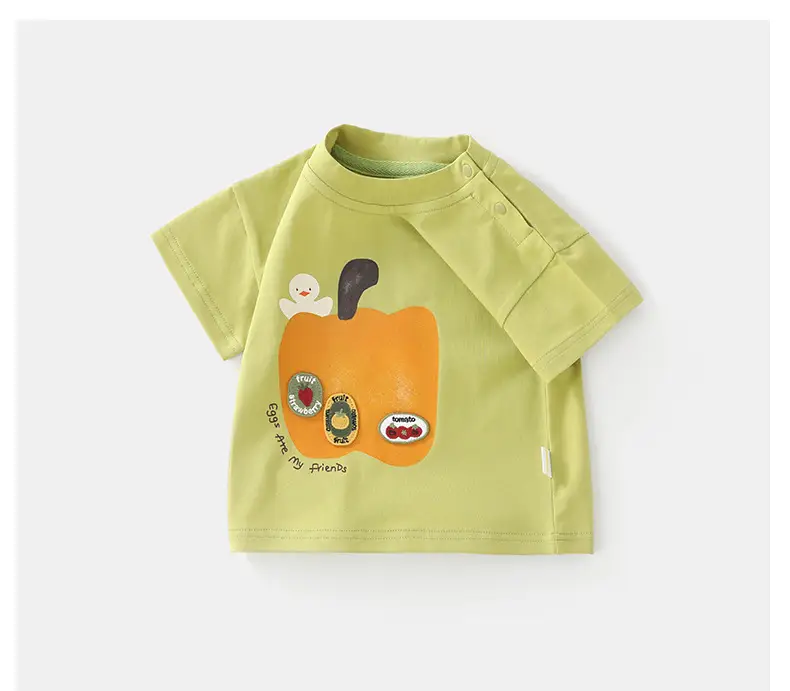 Duuduu Pink Apple Graphic Baby T-Shirt Set — feature 19