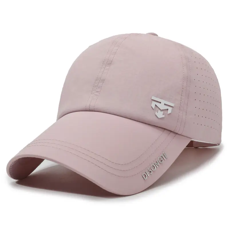 Men's Grey Letter Brim Baseball Cap Extended Bristle - Image 6
