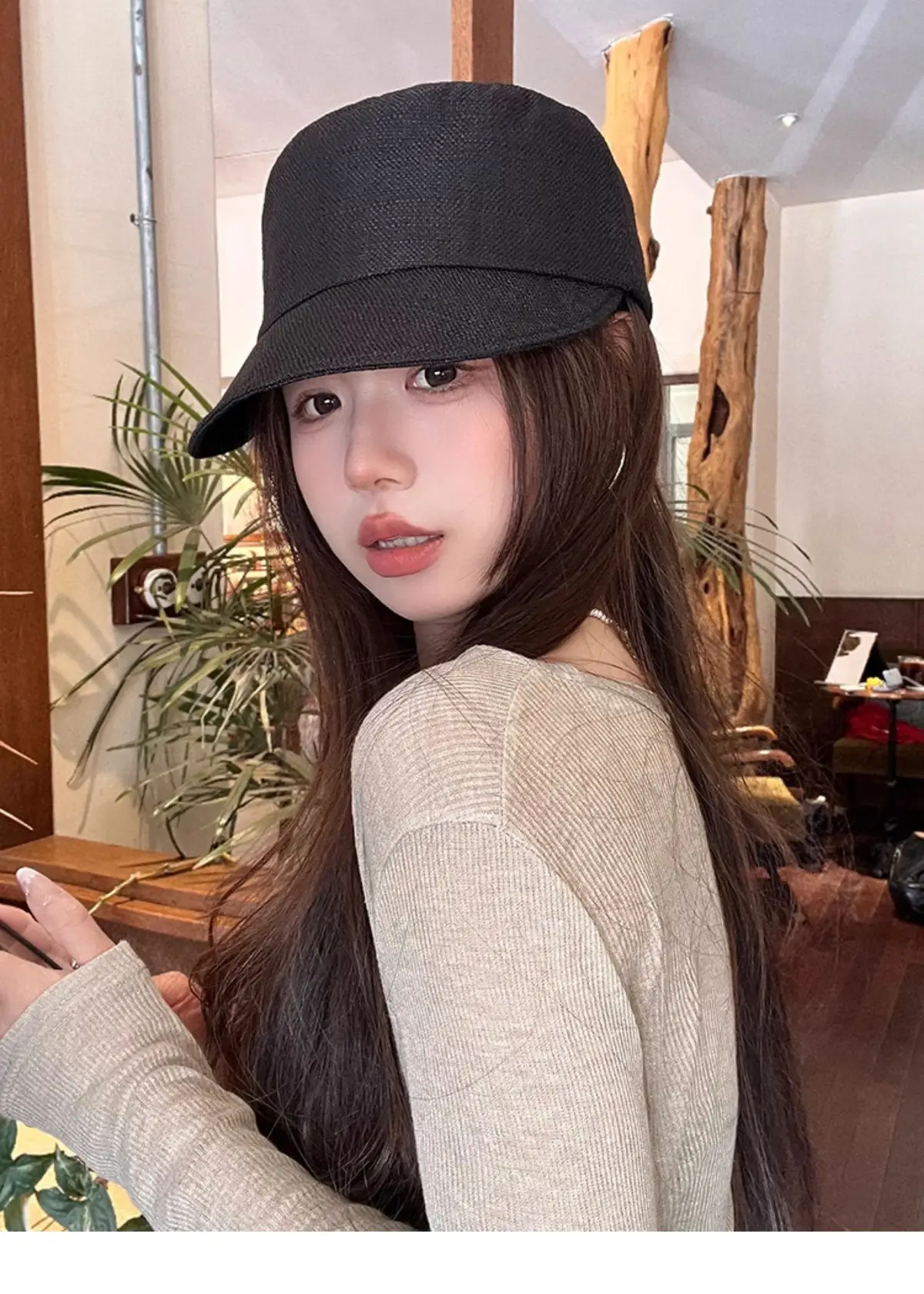 Japanese Linen Face Hat for Women Summer — feature 10