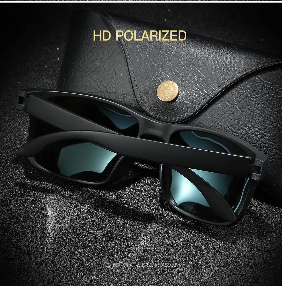Polarized Sunglasses Brown Frame Green Lens Unisex Outdoor Sports β feature 5