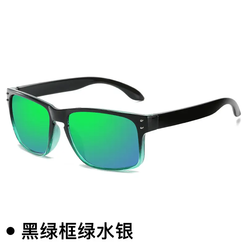 Polarized Sunglasses Brown Frame Green Lens Unisex Outdoor Sports - Image 7