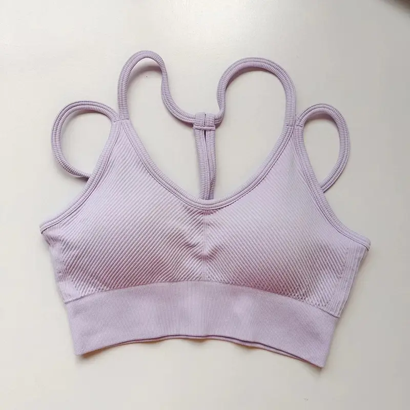Fitness Suit with Thin Straps and Beautiful Back for Women Running Yoga Sports Bra Peach Butt Lift Leopard Print Three-Point Shorts