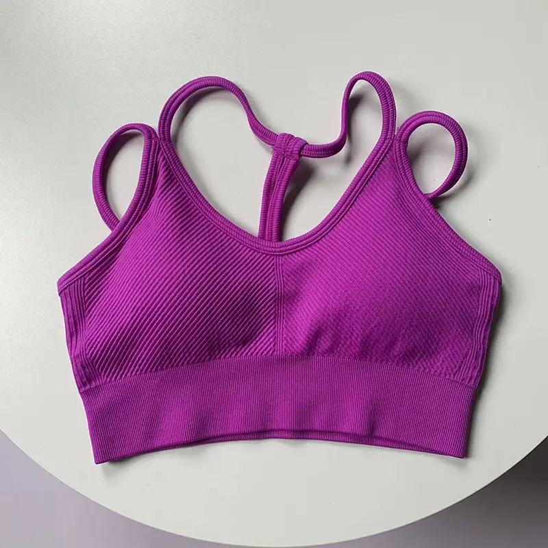 Fitness Suit with Thin Straps and Beautiful Back for Women Running Yoga Sports Bra Peach Butt Lift Leopard Print Three-Point Shorts