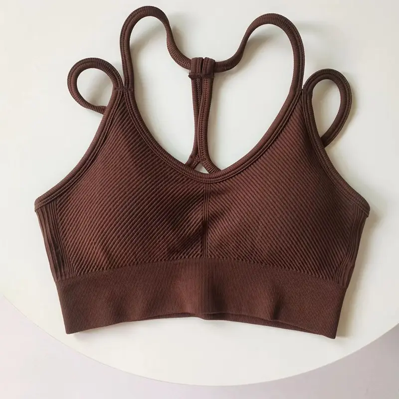 Fitness Suit with Thin Straps and Beautiful Back for Women Running Yoga Sports Bra Peach Butt Lift Leopard Print Three-Point Shorts