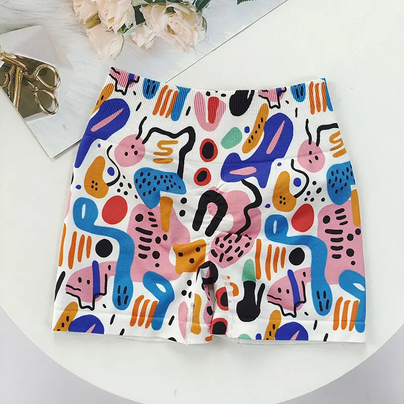 Fitness Suit with Thin Straps and Beautiful Back for Women Running Yoga Sports Bra Peach Butt Lift Leopard Print Three-Point Shorts