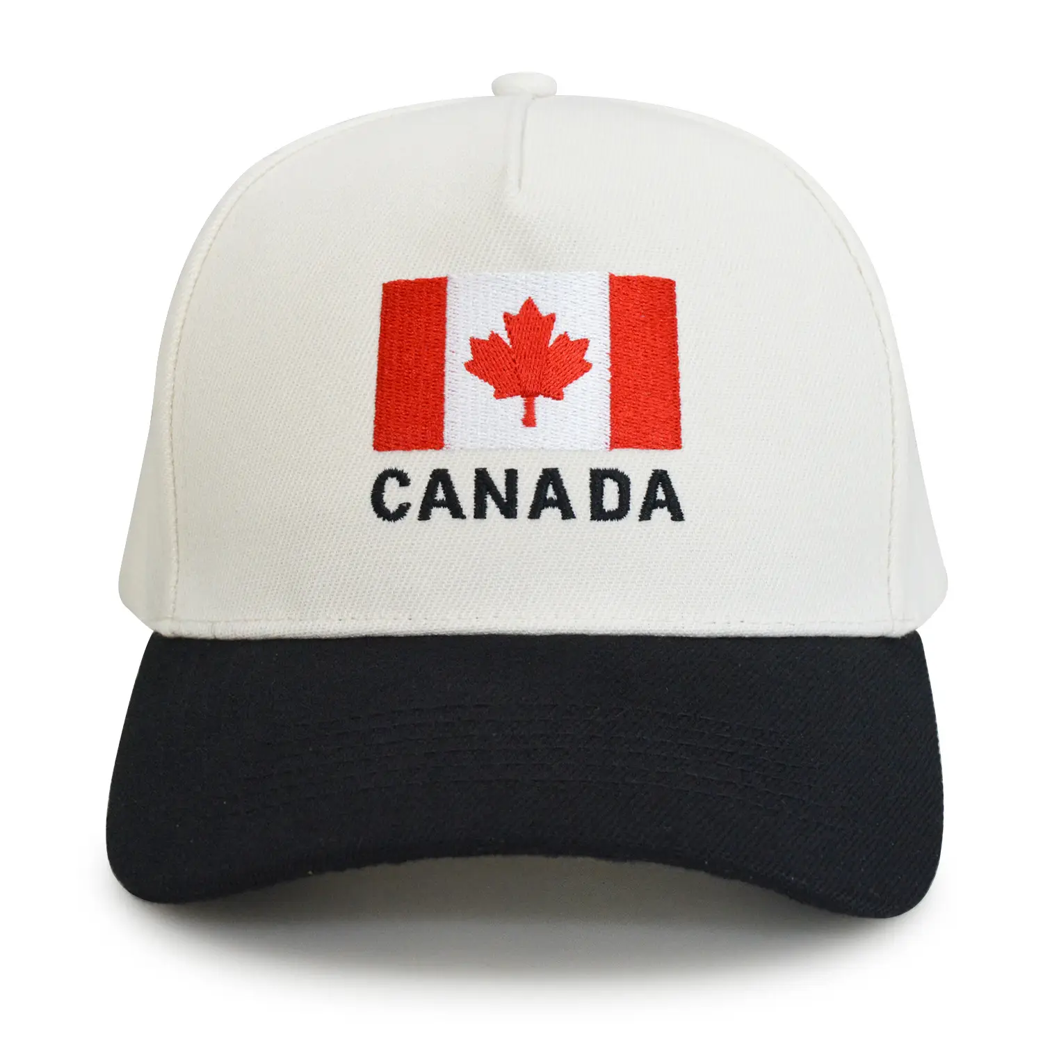 Canada Flag Cap Red White Unisex Baseball Hat - Image 2