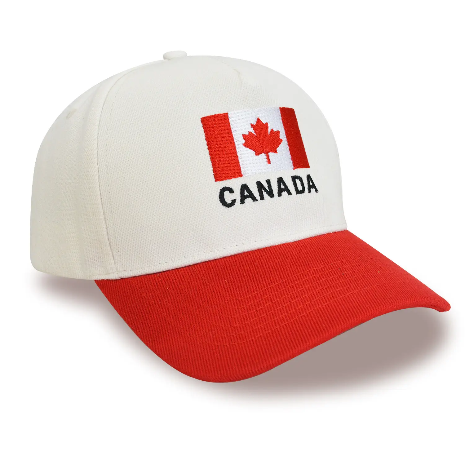 Canada Flag Cap Red White Unisex Baseball Hat — feature 4